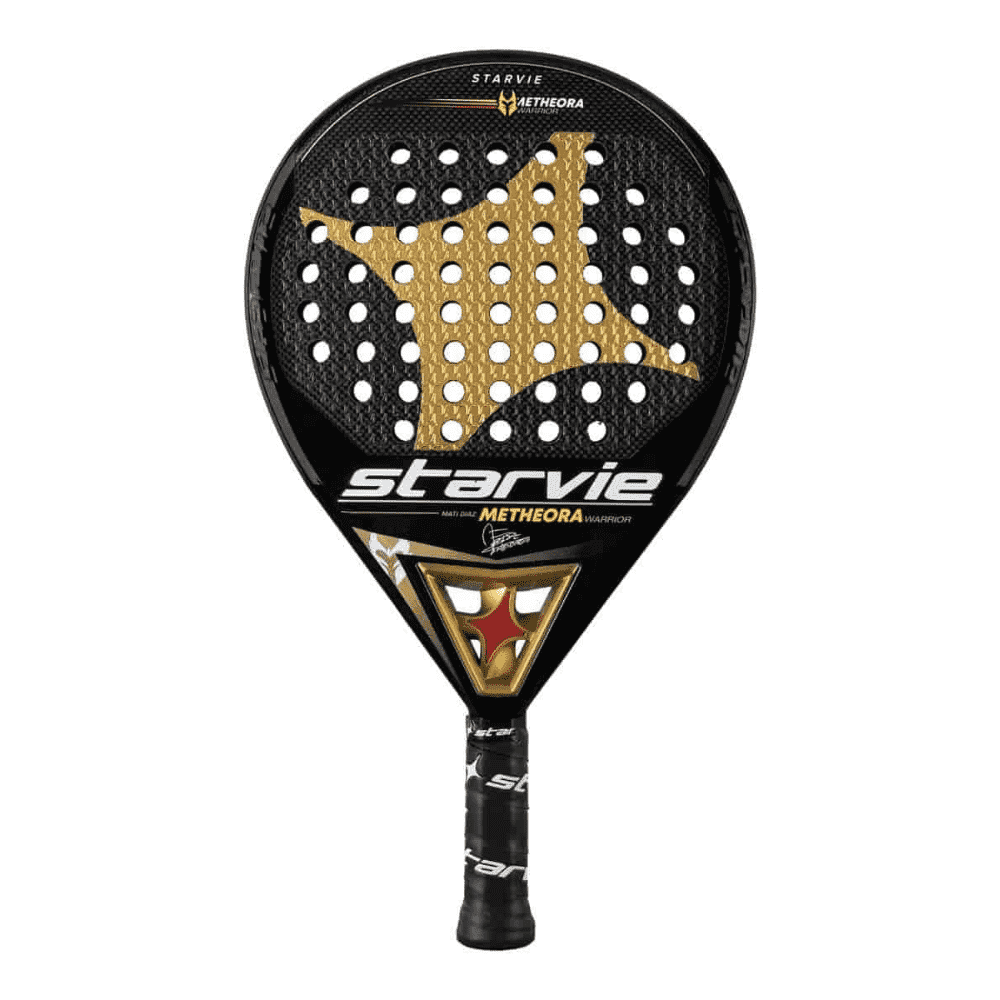 Foto van de StarVie Metheora 2021 padel racket in het bruin