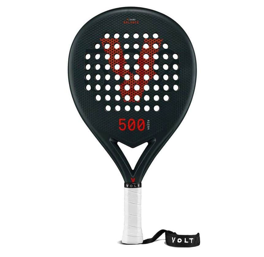 Foto van het Volt 500 Green padel racket (2021) in het zwart/rood