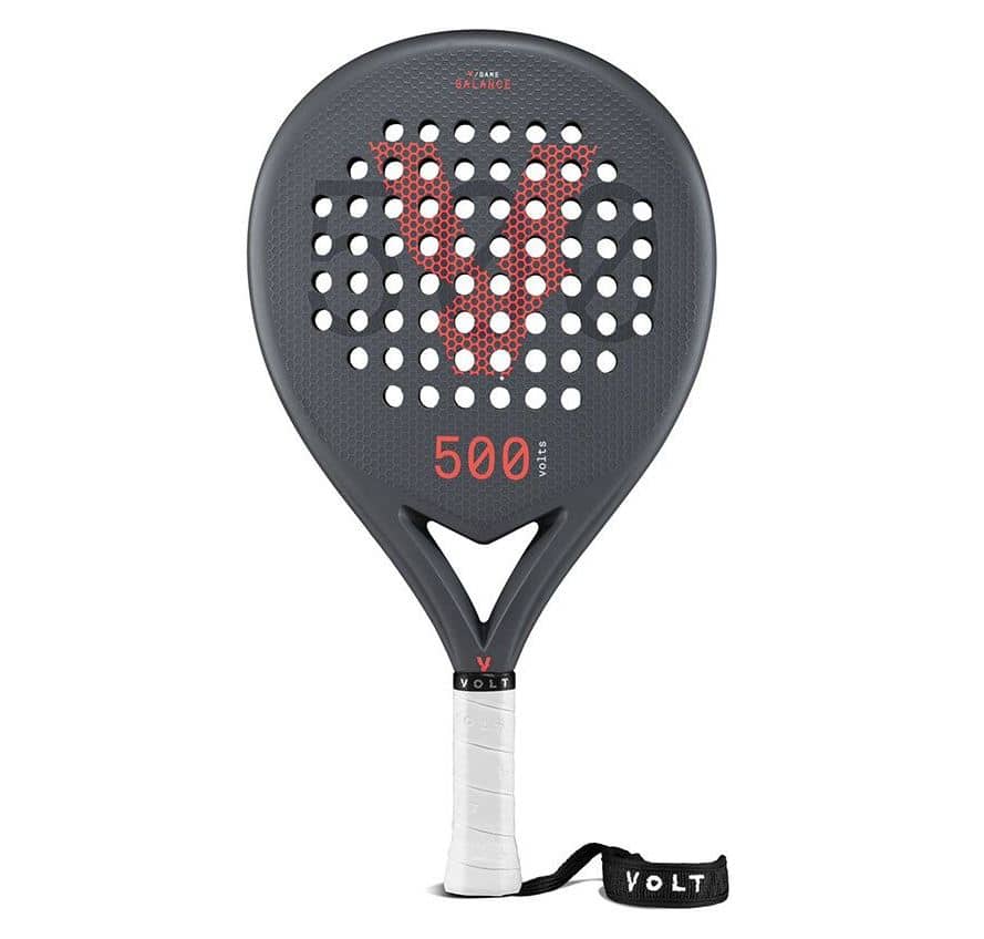 Foto van het Volt 500 Grey padel racket (2021) in het grijs/rood 